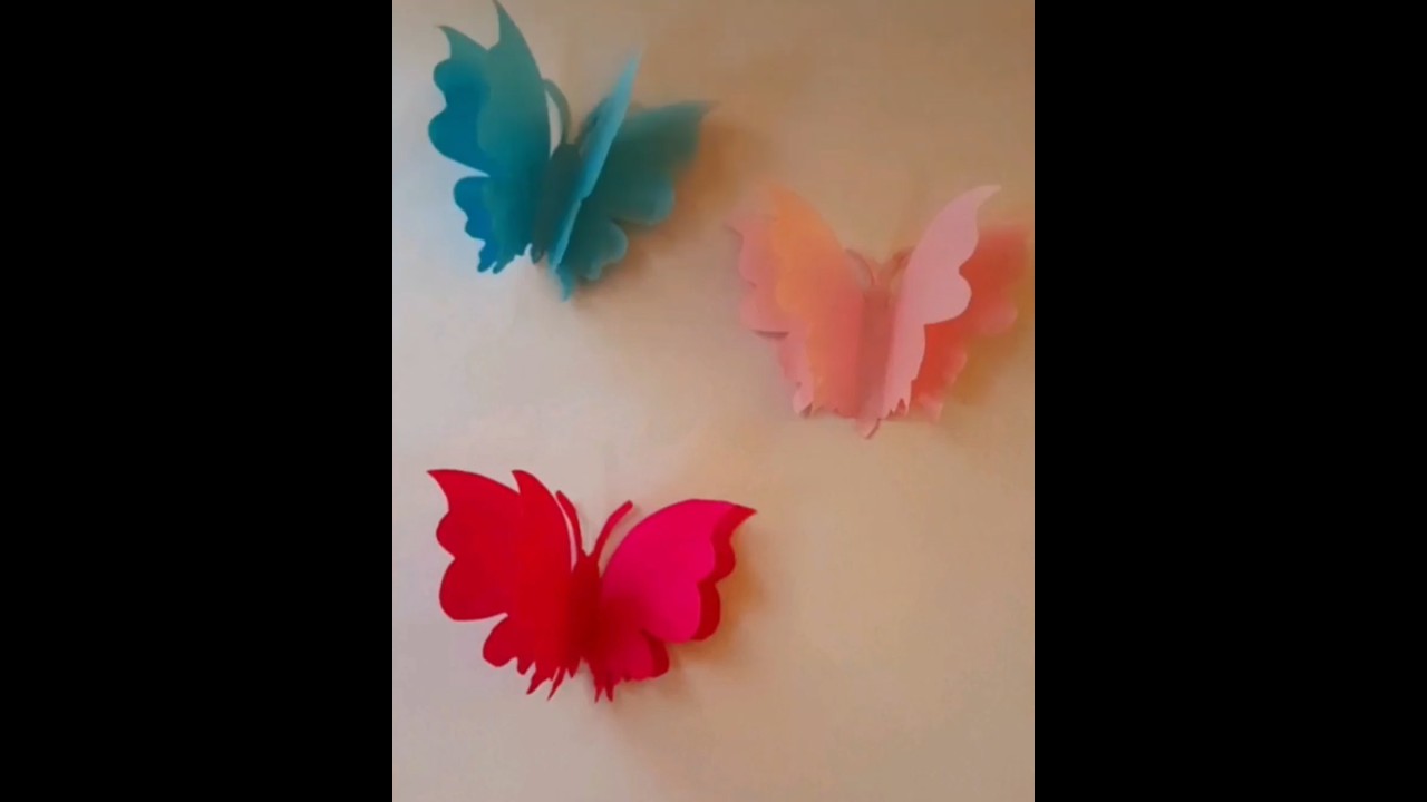 easy paper butterfly tutorial 