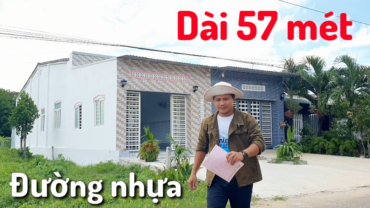 Bán nhà mới + đất siêu dài giá 1 tỷ 320 đường nhựa đối diện trường học Long Chữ - Bến Cầu - Tây Ninh