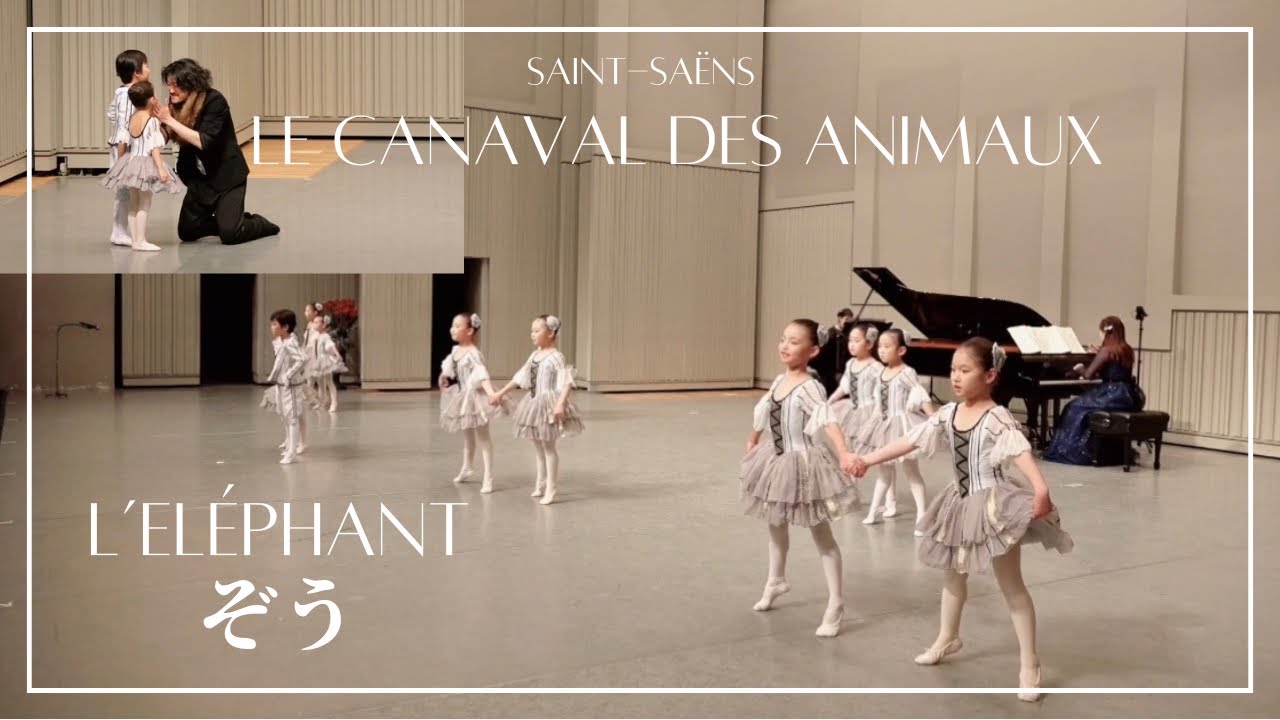 動物の謝肉祭よりⅤ「象」④／Carnival of the Animals“The Elephant“2台ピアノとバレエ