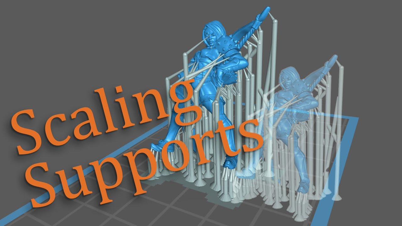 Scaling for Pre-Supported Miniatures