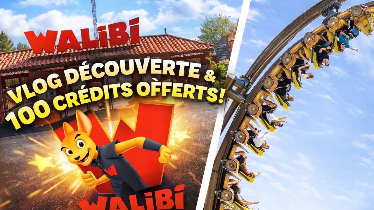 Vlog#22 #walibi Rhones Alpes Tres belle decouverte + 100 CC