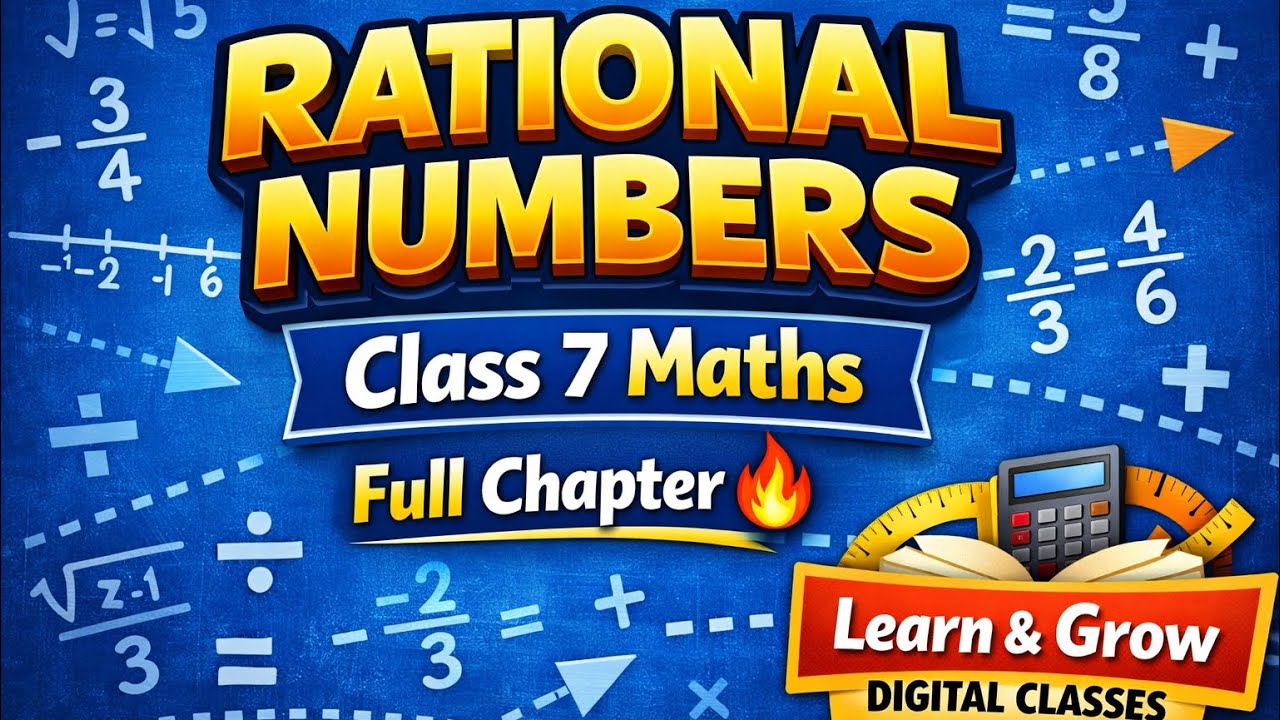 Rational Numbers Class 7 One Shot Revision
