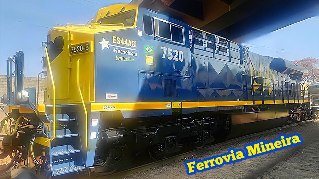TRANSLADO DA NOVA ES44ACi 7520-8 DA MRS LOGÍSTICA POR BELO HORIZONTE E REGIÃO