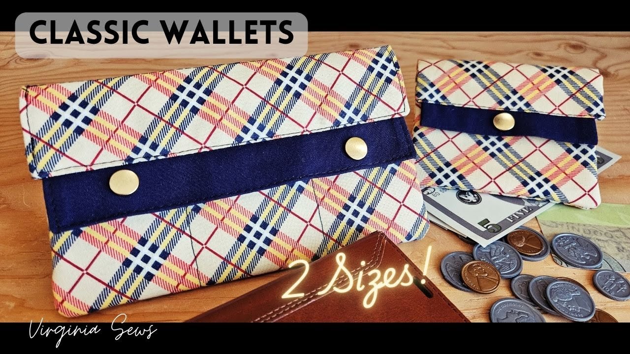 Sew a Wallet for Your Phone, Credit Cards, Coins, and Cash in Mini and Full Sizes