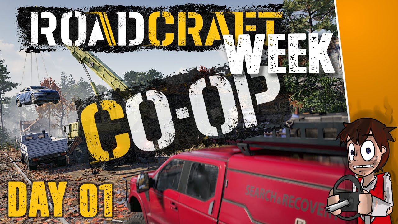 Road Craft Week - Day 1 // First Look With Co-op! // Roadcraft Co-op Demo E01