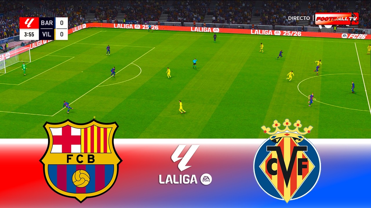Barcelona vs Villarreal - Spanish La Liga 2026 | Full Match All Goals | Pes 21 Gameplay