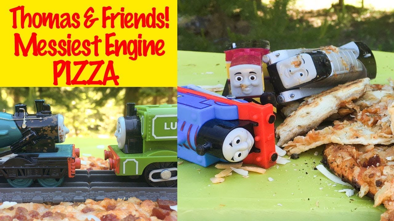 World's MESSIEST ENGINE Competition! - PIZZA Edition - World's Strongest Engine Thomas and Friends!