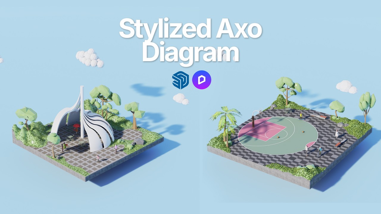 Stylized Axonometric Diagram: HOW TO