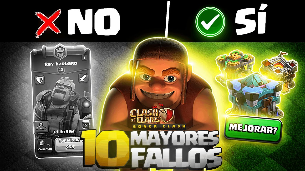 ❌ 10 ERRORES FATALES que ARRUINAN tu PROGRESO en Clash of Clans (¡Deja de hacerlos YA!)
