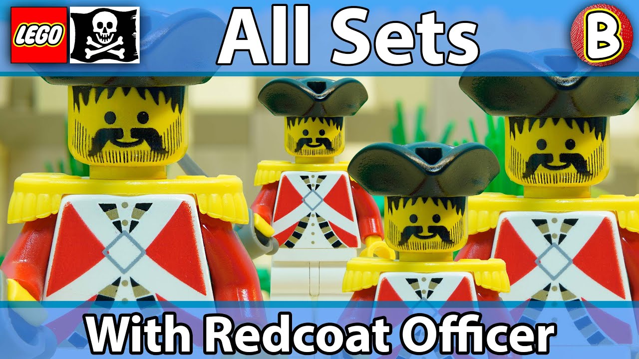 LEGO Pirates All Sets with Redcoat Officer - First Generation | Stop Motion Compilation