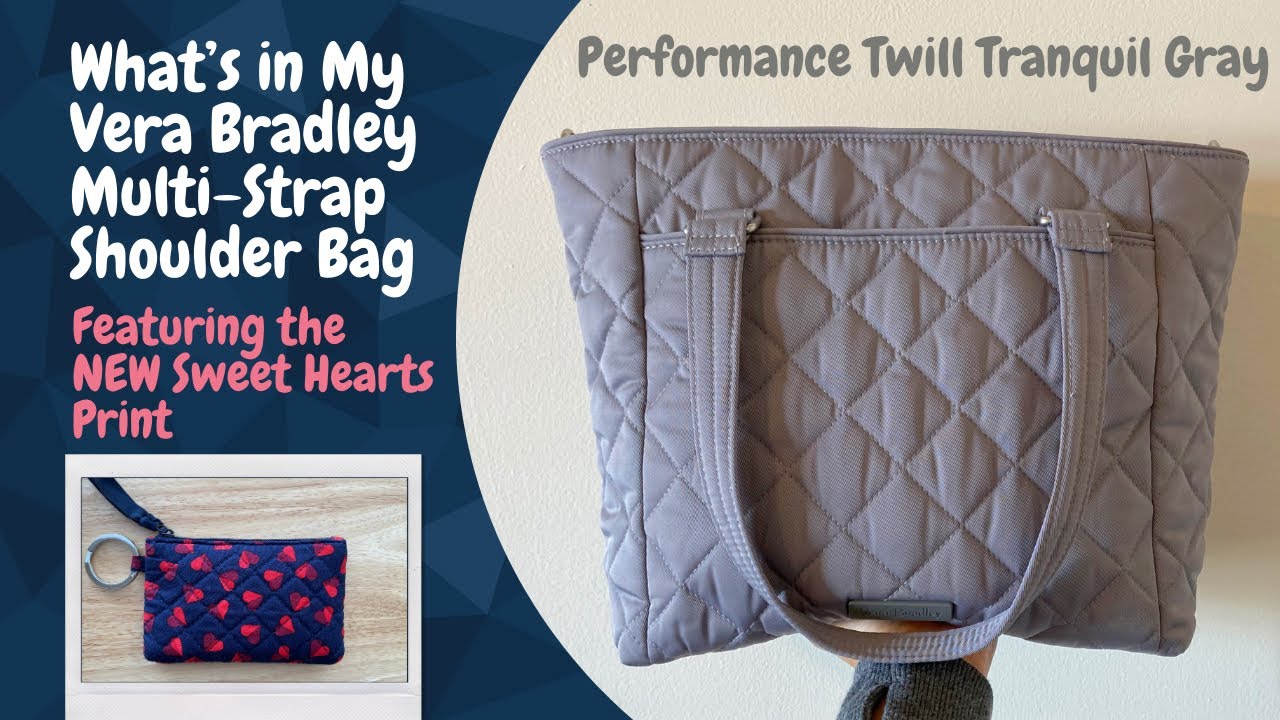 What’s in My Vera Bradley Multi-Strap Shoulder Bag (Tranquil Gray)