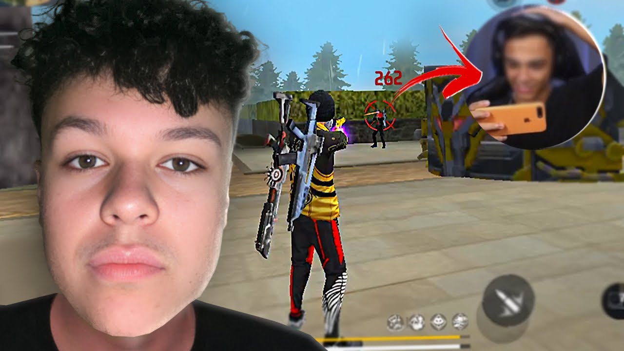 JOGUEI COM O STREAMER MAIS FAMOSO DE 2024 FREE FIRE! 🔥