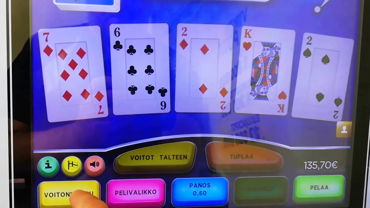 Pikapokeri Voitto 135&euro; parhaat tuplaukset 1/2 tunnin pelist&auml;.