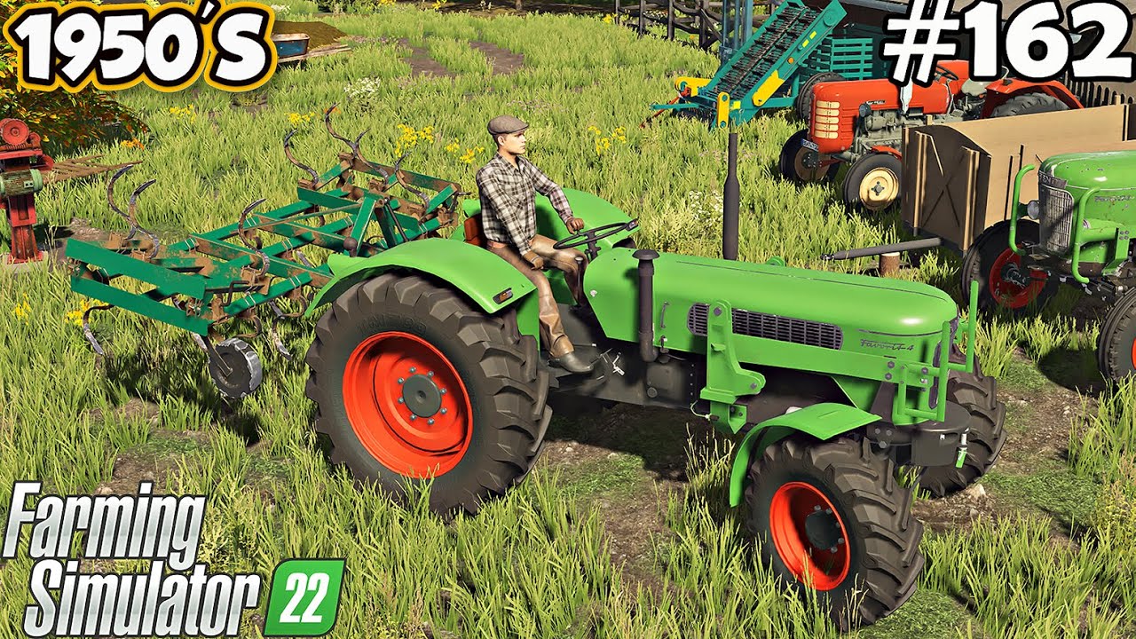 1950'S. "Fendt Favorit 4" in action. Farming simulator 22. FS 22. Timelapse. Ep. 163