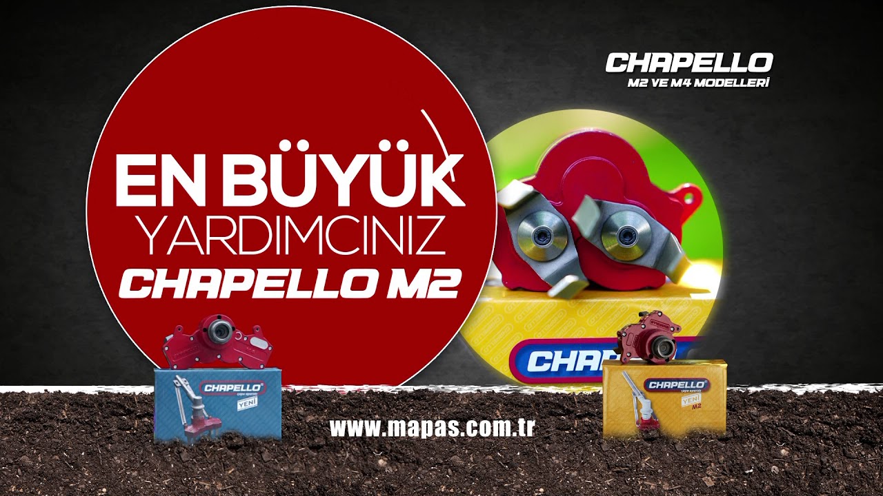 Chapello M2 & M4 Tırpan Çapalama Aparatı & Toprak Çapalama (MAPAŞ A.Ş.)