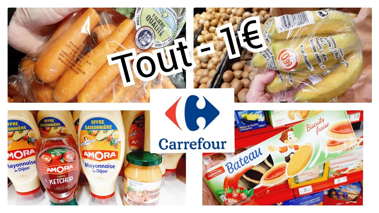 CARREFOUR TOUTS - 1&euro;   🎉🎉🚨🚨  bon plan 17/01/2021