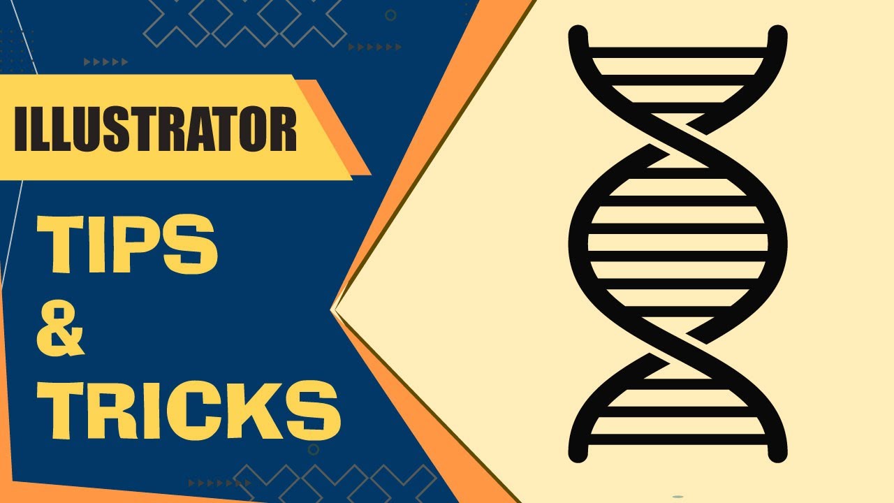How to draw a DNA Helix in Adobe Illustrator || Tips & Tricks for Beginners
