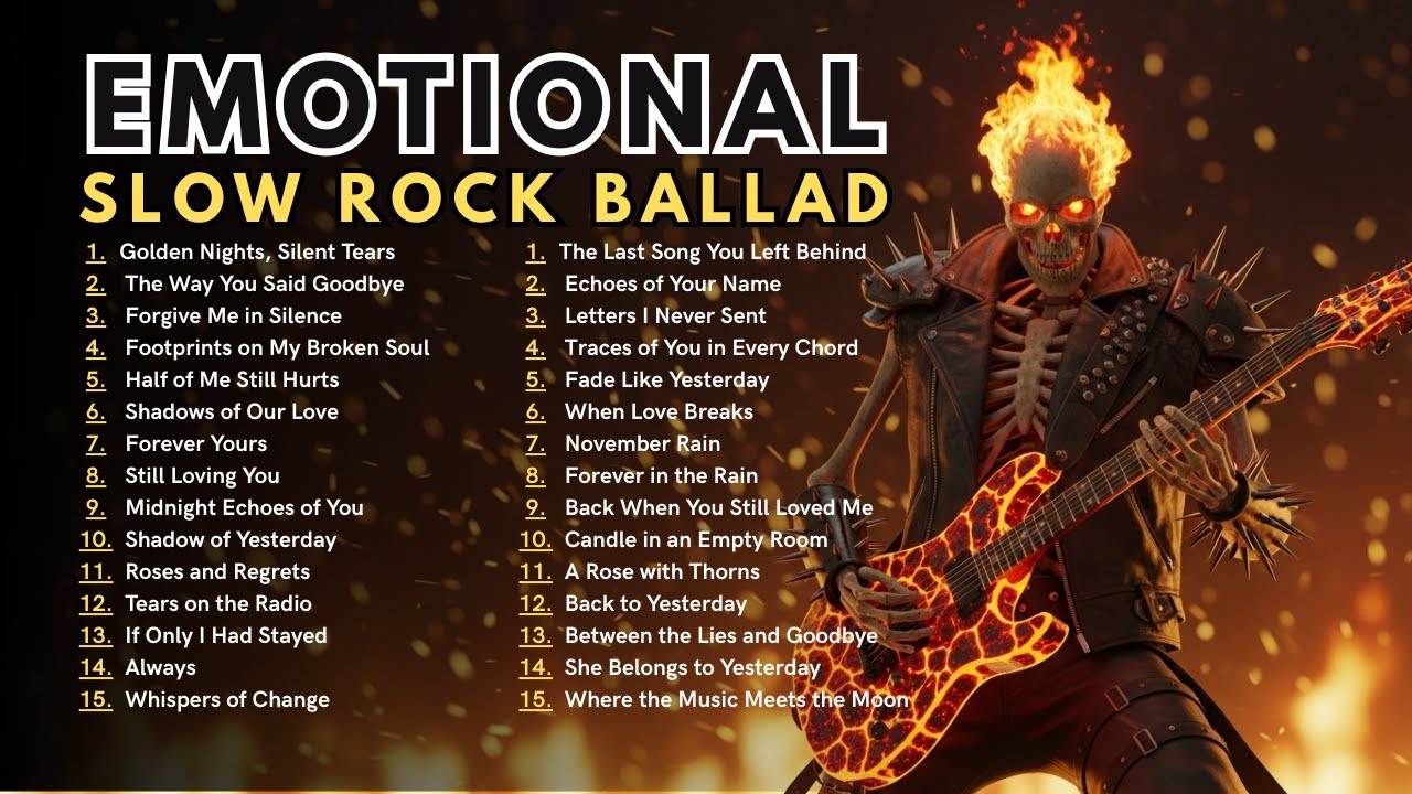 Slow Rock Ballads That Stay in Your Heart | Emotional Romantic Rock Songs