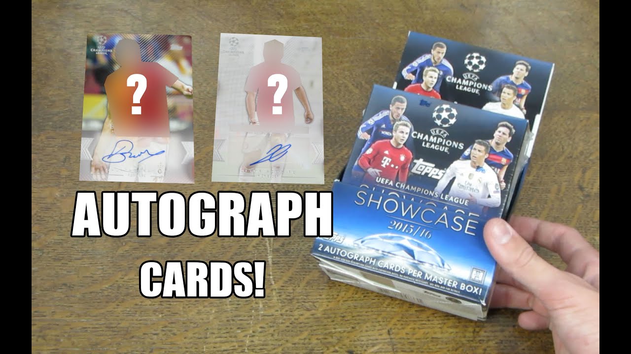 2 AUTOGRAPHS! MASTER BOX OPENING - Champions League Showcase 2015/16
