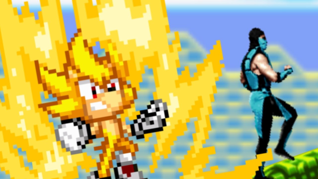 Super Sonic vs Sub-Zero Fatality (Sprites Animation)