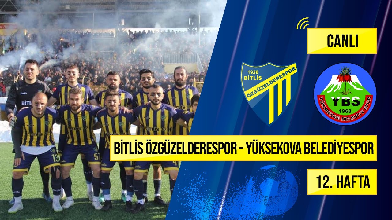 🔴 Bitlis ÖzGüzelderespor - Yüksekova Belediye  - 20 Şubat 2022 - Bitlis TV Canlı Yayın