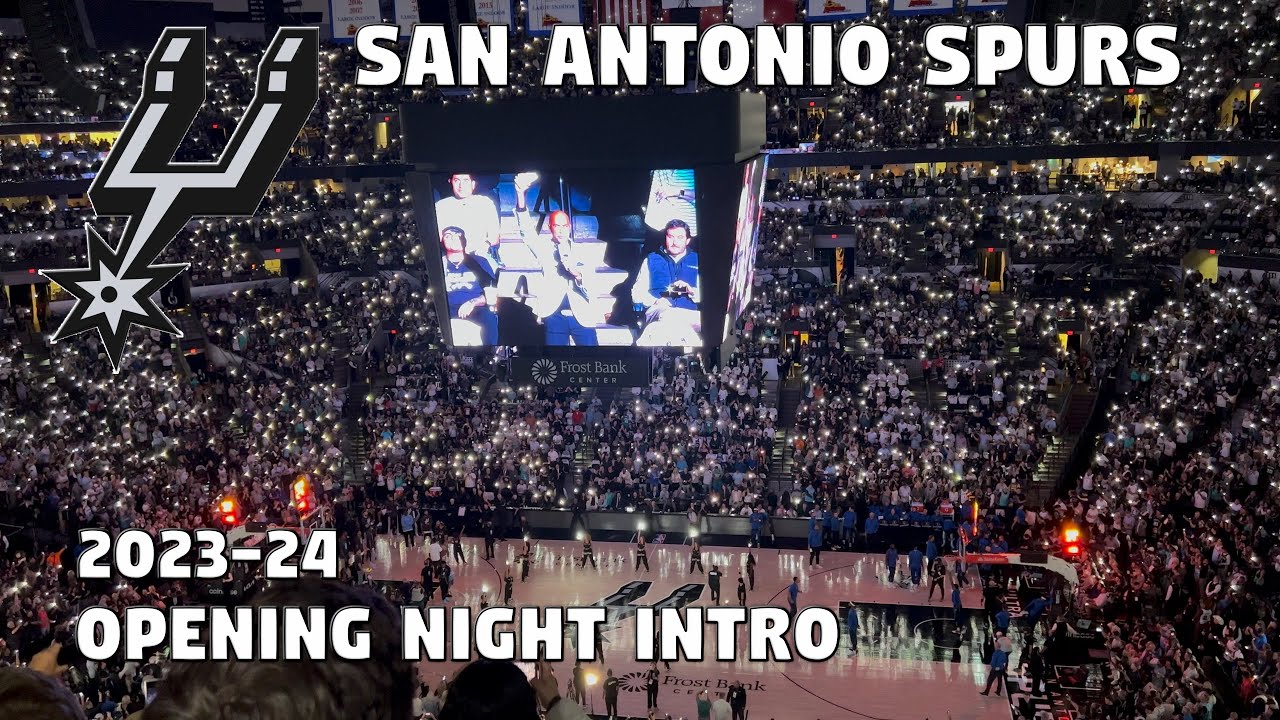 San Antonio Spurs 2023-24 Opening Night Intro with Victor Wembanyama