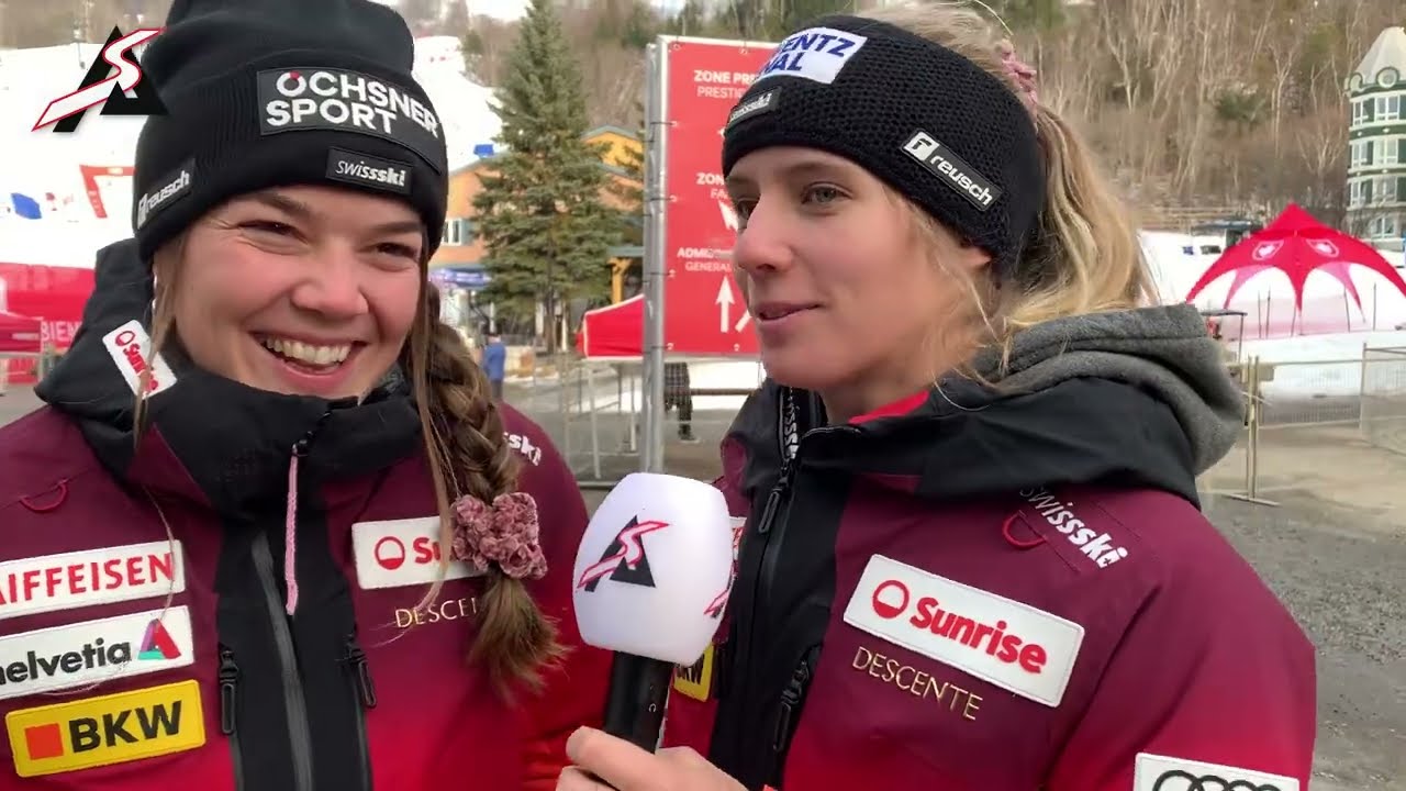 Camille Rast et Mélanie Meillard à la découverte du Québec