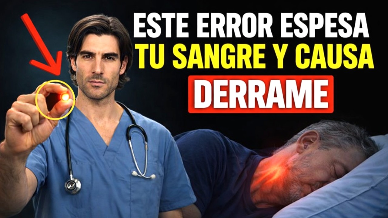 DERRAME CEREBRAL: El Error Nocturno que espesa la sangre y aumenta el riesgo mientras duermes