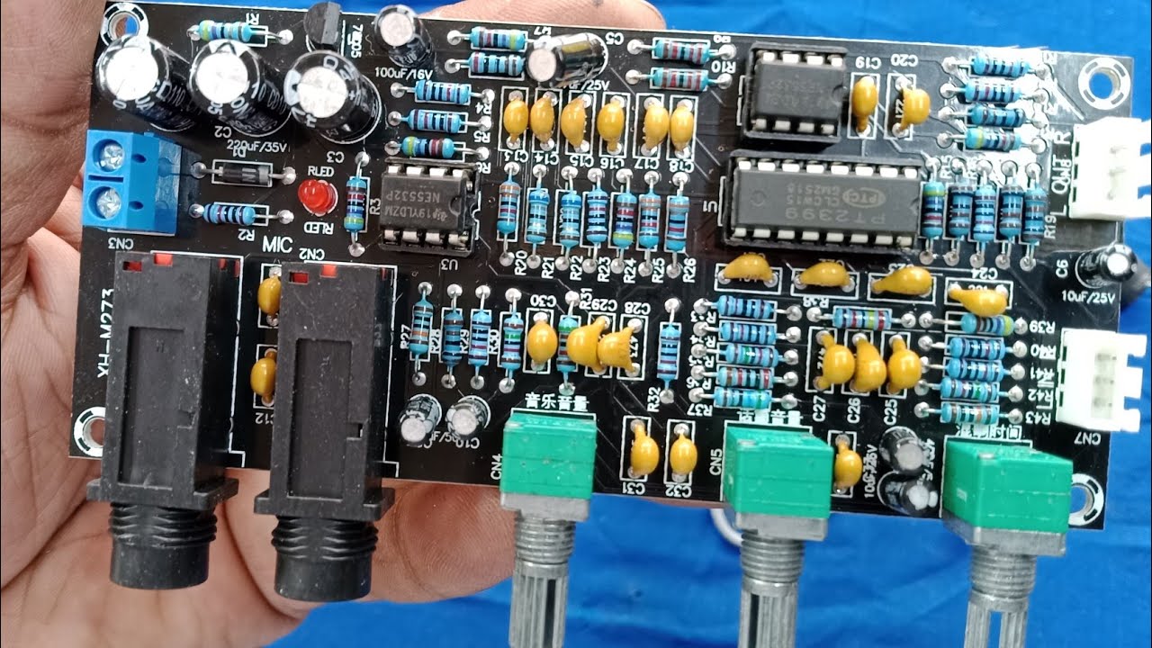 PT2399 Digital Microphone Amplifier Board Karaoke Reverb Amplifier NE5532 Pre-Amplifier Tone