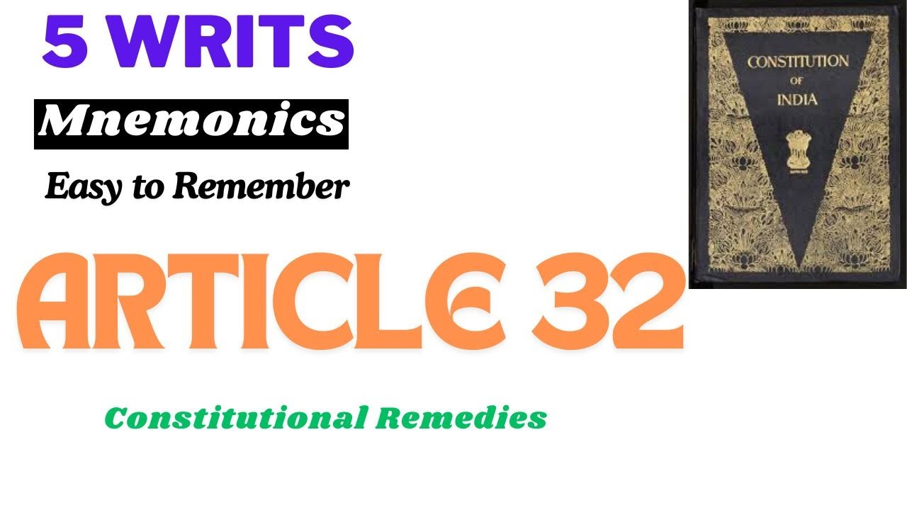 Writs of the Indian Constitution Explained with Easy Mnemonics | UPSC & Other Exams Prep #polity