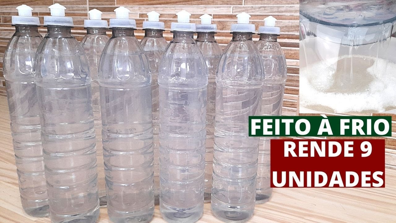 MULTIPLIQUE SEU DETERGENTE CLEAN COM 2 INGREDIENTES - RENDE 9 UNIDADES - FATURE OU ECONOMIZE MUITO