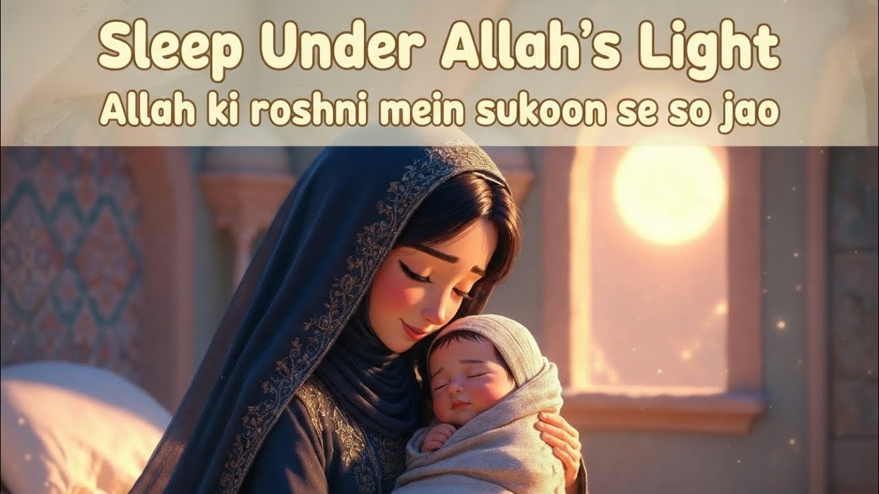Sleep Under Allah’s Light 🌙 | Allah Ki Roshini Mein Sukoon Se Sojao l Islamic Bedtime Video for Kids