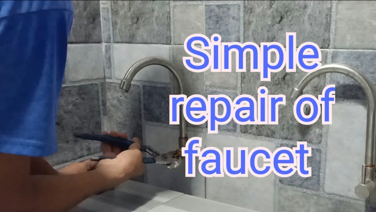 Simple repair of faucet