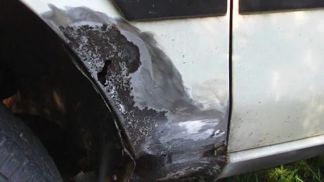 Как заделать ржавую дыру в автомобиле.