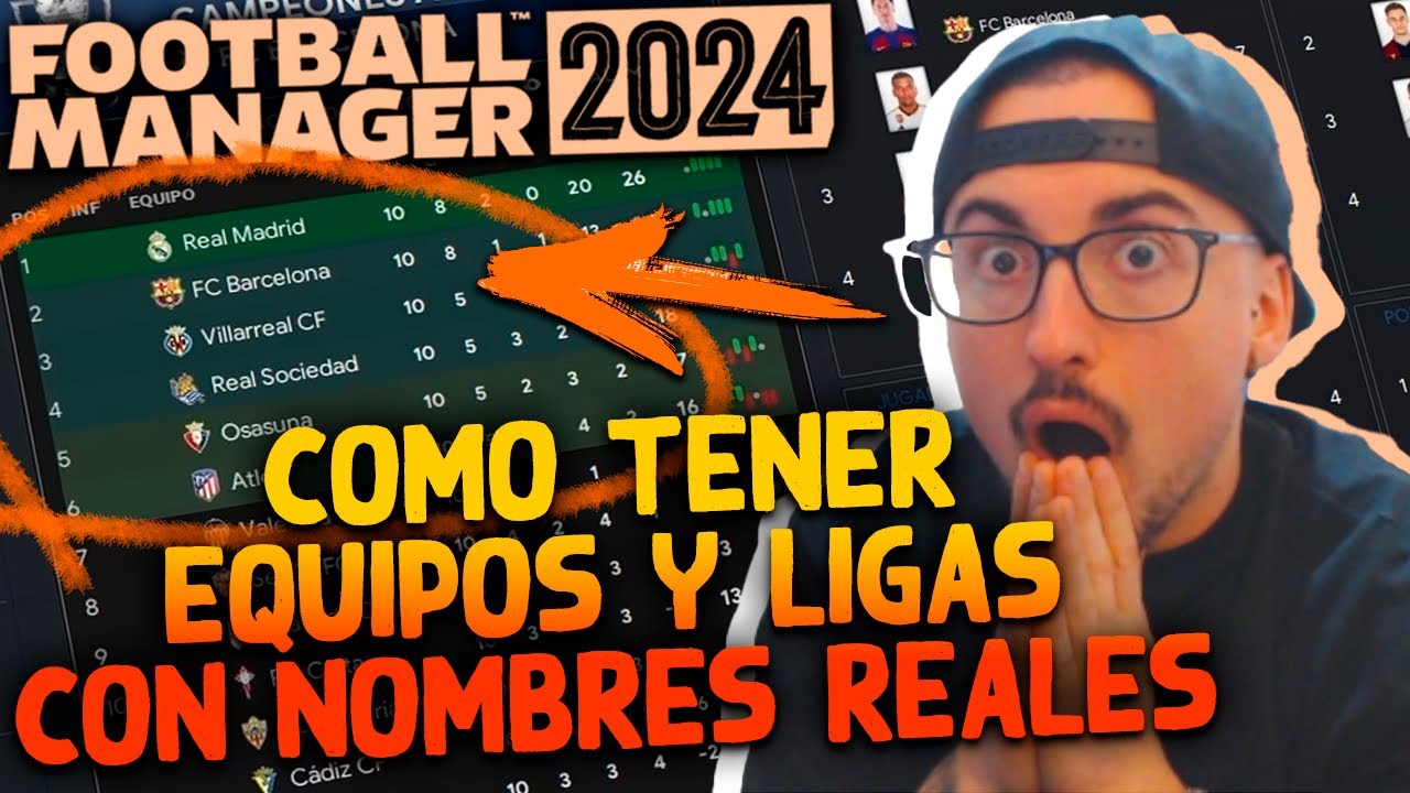 COMO PONER NOMBRES REALES de EQUIPOS y LIGAS en FM24 | FOOTBALL MANAGER 2024 REAL NAME FIX TUTORIAL