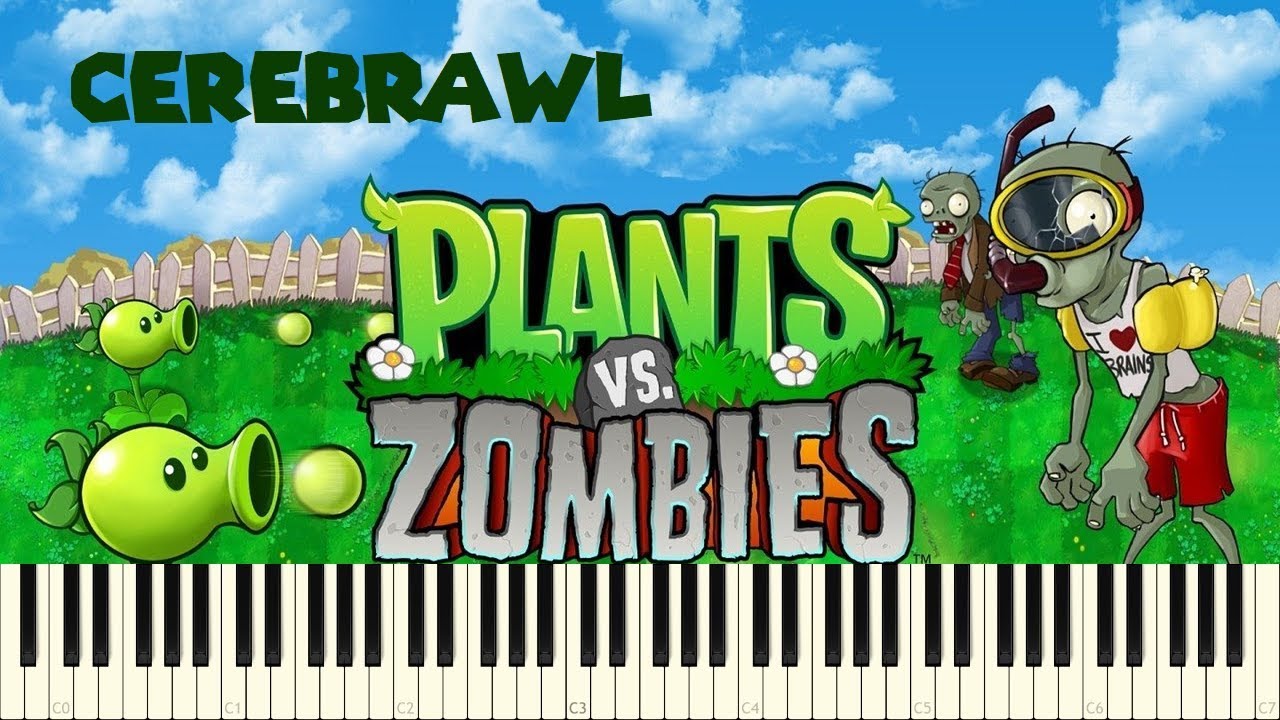 ♪ Plants vs. Zombies: Cerebrawl - Piano Tutorial