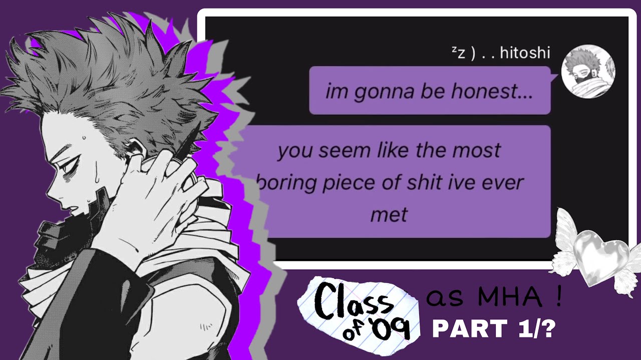 🎓 ; CREEPY GYM TEACHER | bnha as class of ‘09 - 1/? | mha texts