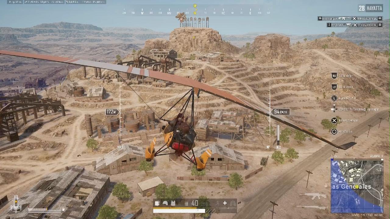 PUBG Ps5 Miramar uçak mode.