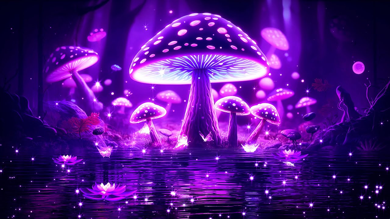 Peaceful Night 💜 Soft Soothing Sleep music 🎵 Fall Into Sleep Fast & Easy