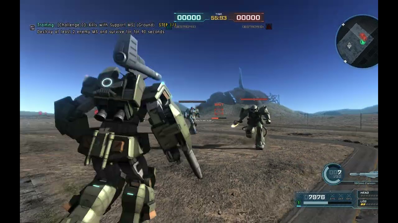 Gundam Battle Operation 2 - Training mode