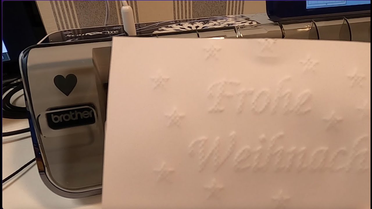 Papier prägen mit dem Brother CM    und dem Heat Active Pen