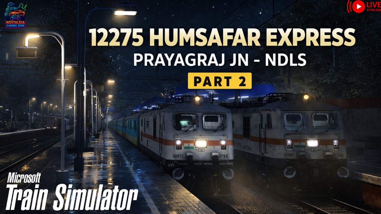 🚄 LIVE Humsafar Express Journey Continue PRJ NDLS | 130 KPH Non-Stop High Speed 