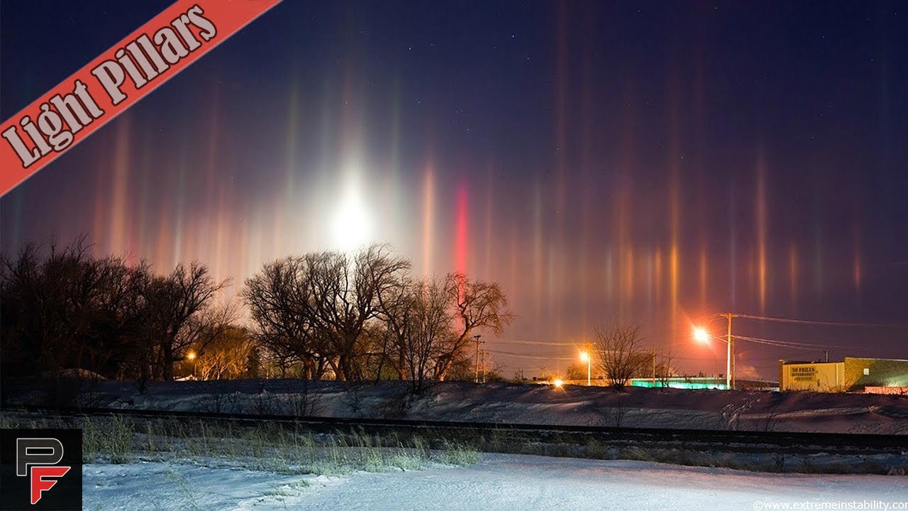 Stunning Mysterious Light Pillars | Stunning Ice Crystal Phenomenon!