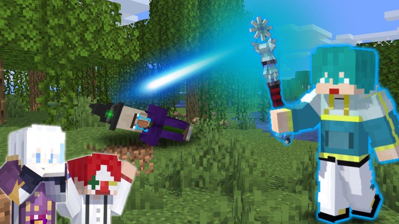 【マイクラ】最強の魔法の杖が手に入る世界でサバイバル【マインクラフト】