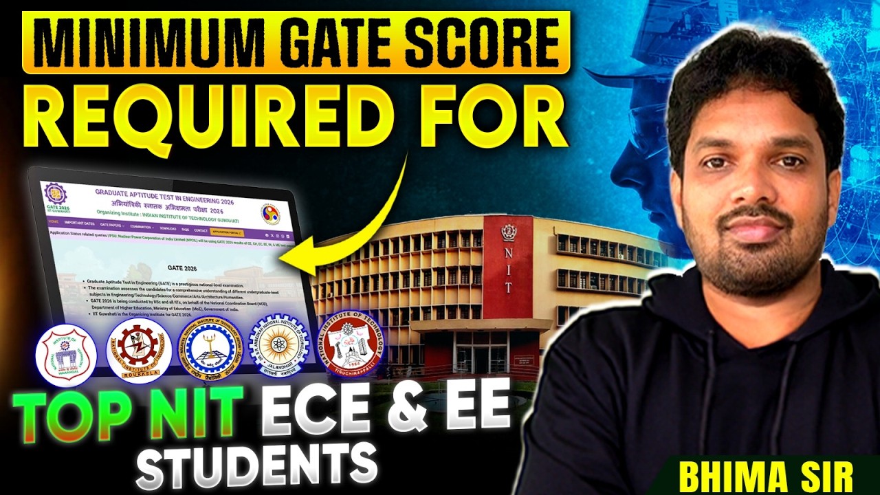 Top NITs में Admission के लिए कितना GATE Score चाहिए? | ECE & EE Full Guide 🚨