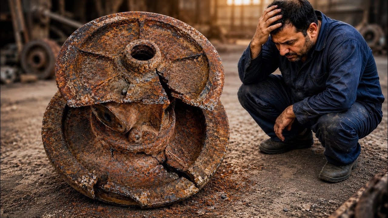😱 Broken Impeller Rebuilt Like New | Complete Restoration & Machining Process 🔥