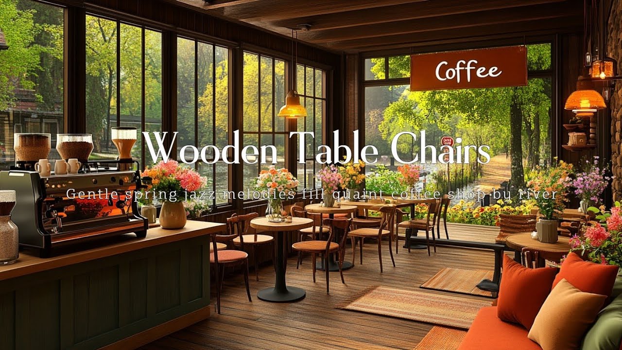 Gentle Spring Jazz Cafe: Relaxing Coffee Shop Ambience for Study & Focus [95 chars]