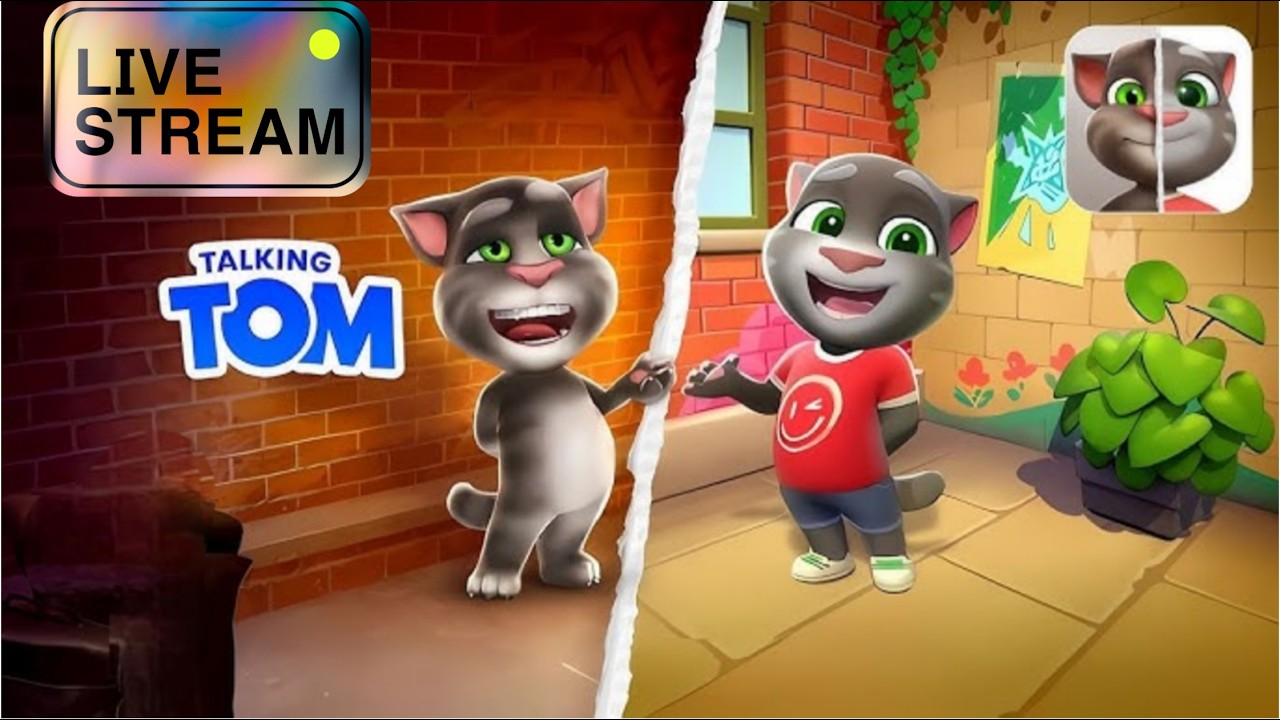 Talking Tom в прямом эфире #talkingtom #talkingtom2 #tranding #live #funnycats