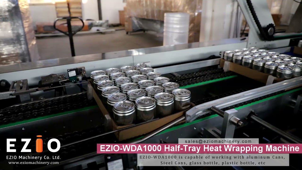EZIO WDA1000 Half Tray Case Packer Heat Shrink Wrapper Bundler