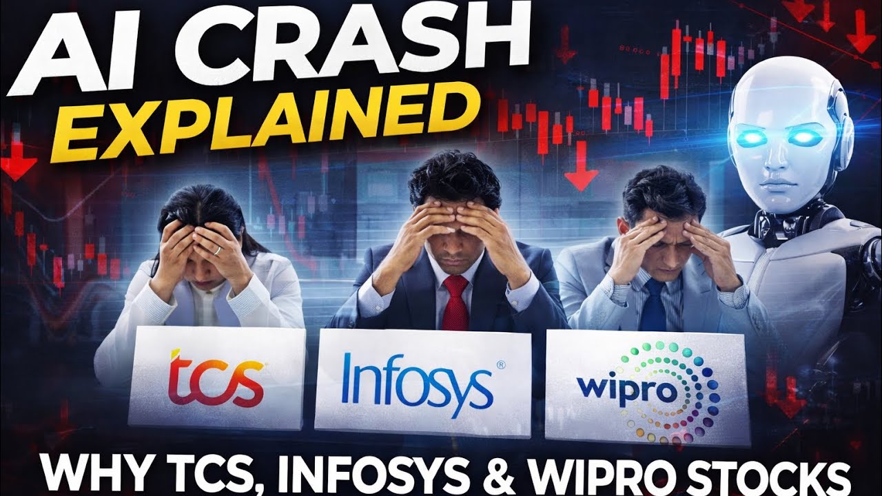 Объяснение обвала рынка ИИ: почему акции TCS, Infosys и Wipro внезапно упали | Индийская ИТ-реаль...